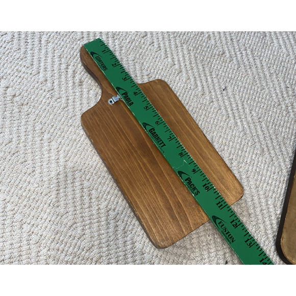 Vtg Hand Painted Folk Art Bundle Cutting Board Wooden Decorative Wall Art 70S - Picture 9 of 10